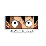 Luffy Eyes Bumper Sticker waterproof vinyl decal for laptop, bike, car & bottle