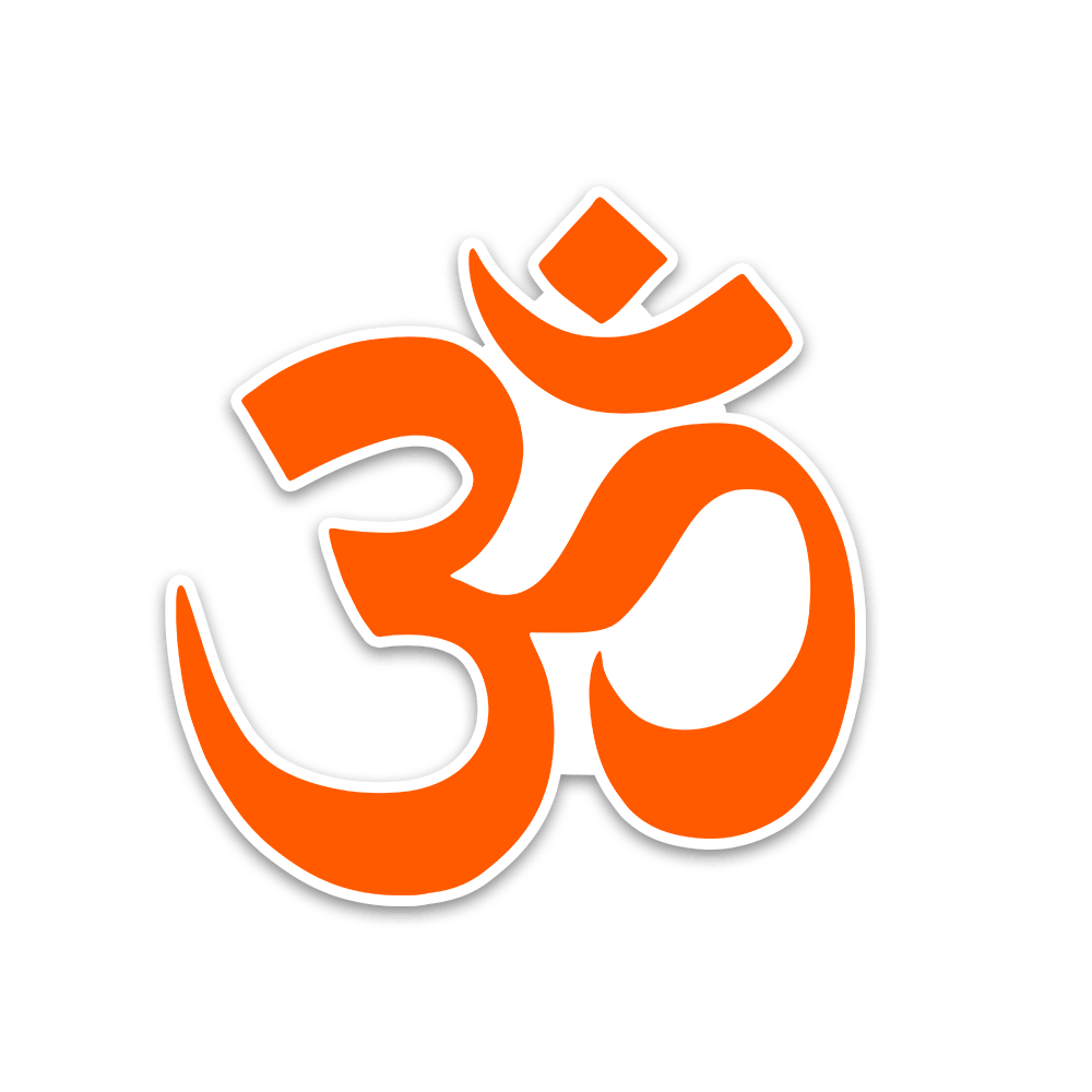 Om Bumper Sticker waterproof vinyl decal for laptop, bike, car & bottle