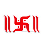 Swastik Bumper Sticker waterproof vinyl decal for laptop, bike, car & bottle