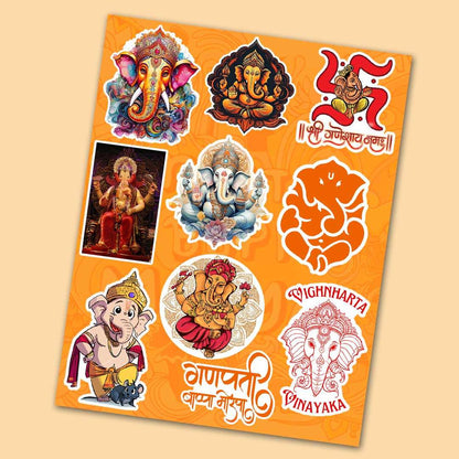 Ganpati Bappa Mini Sticker Sheet