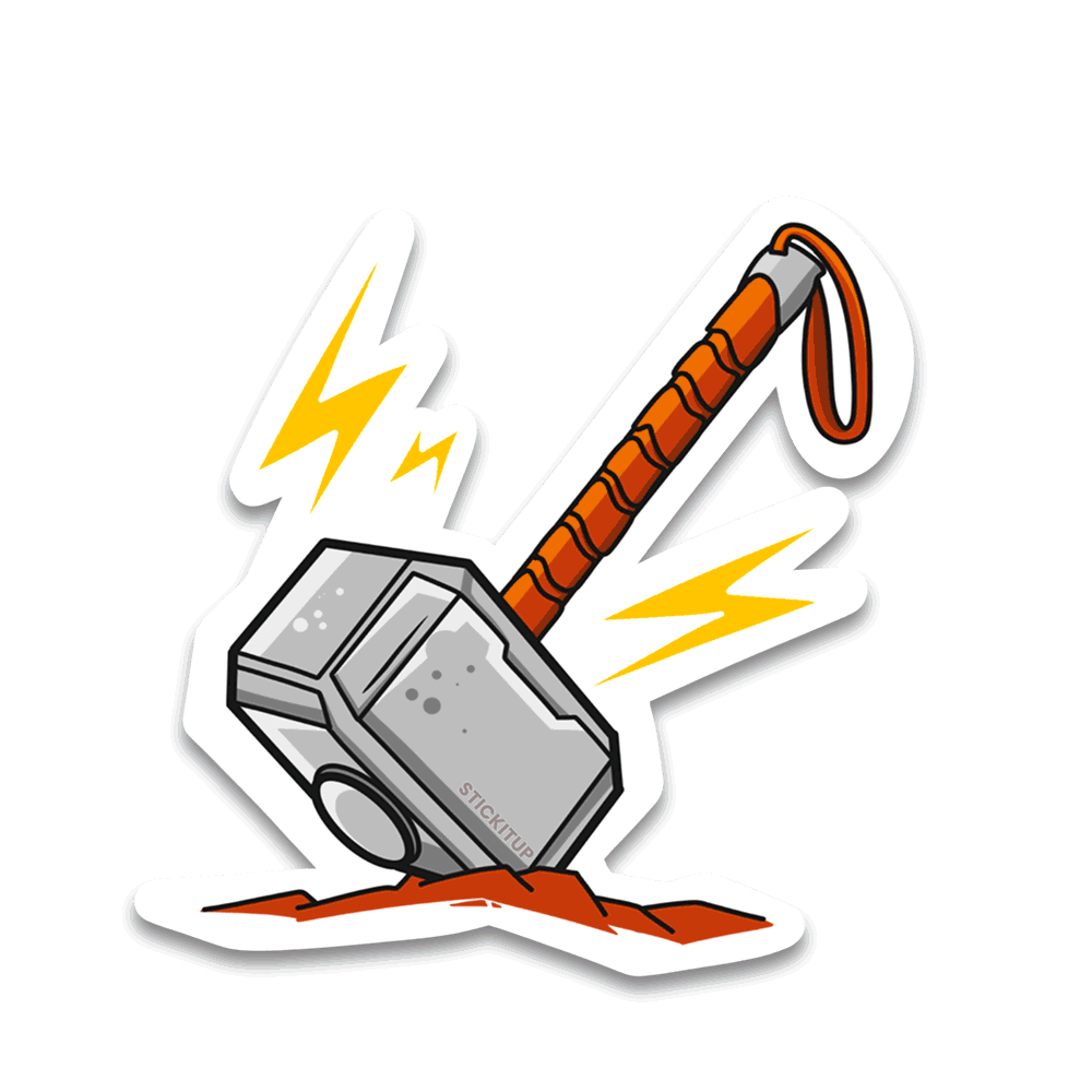 Electric Hammer Bumper Sticker - Bumper Sticker | STICK IT UP