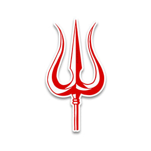 Trishool Shiv Bumper Sticker