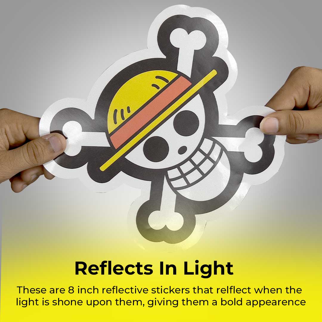 Dum hai to cross kar nhi to bardaas kar Reflective Sticker