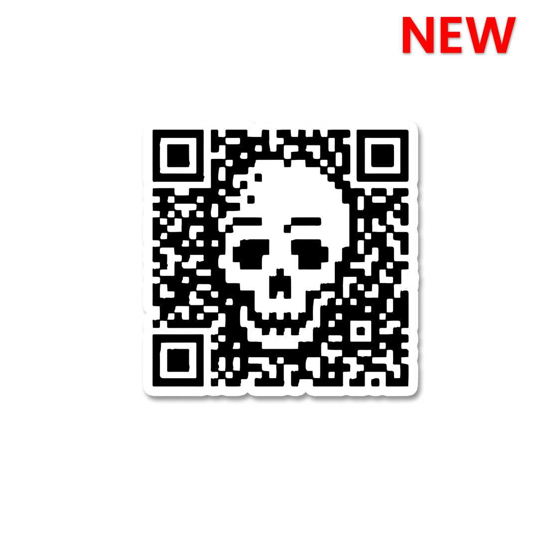 Skull Barcode Sticker