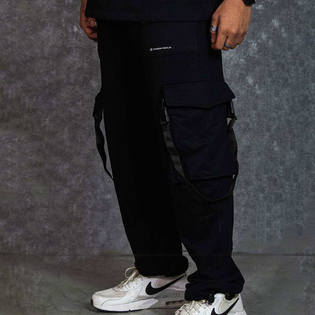 UTILITY BLACK JOGGERS