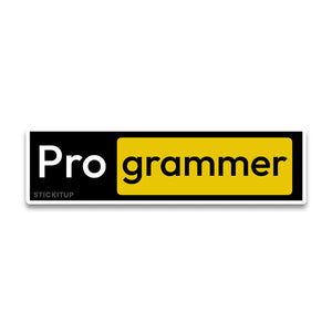 Pro grammer Bumper Sticker