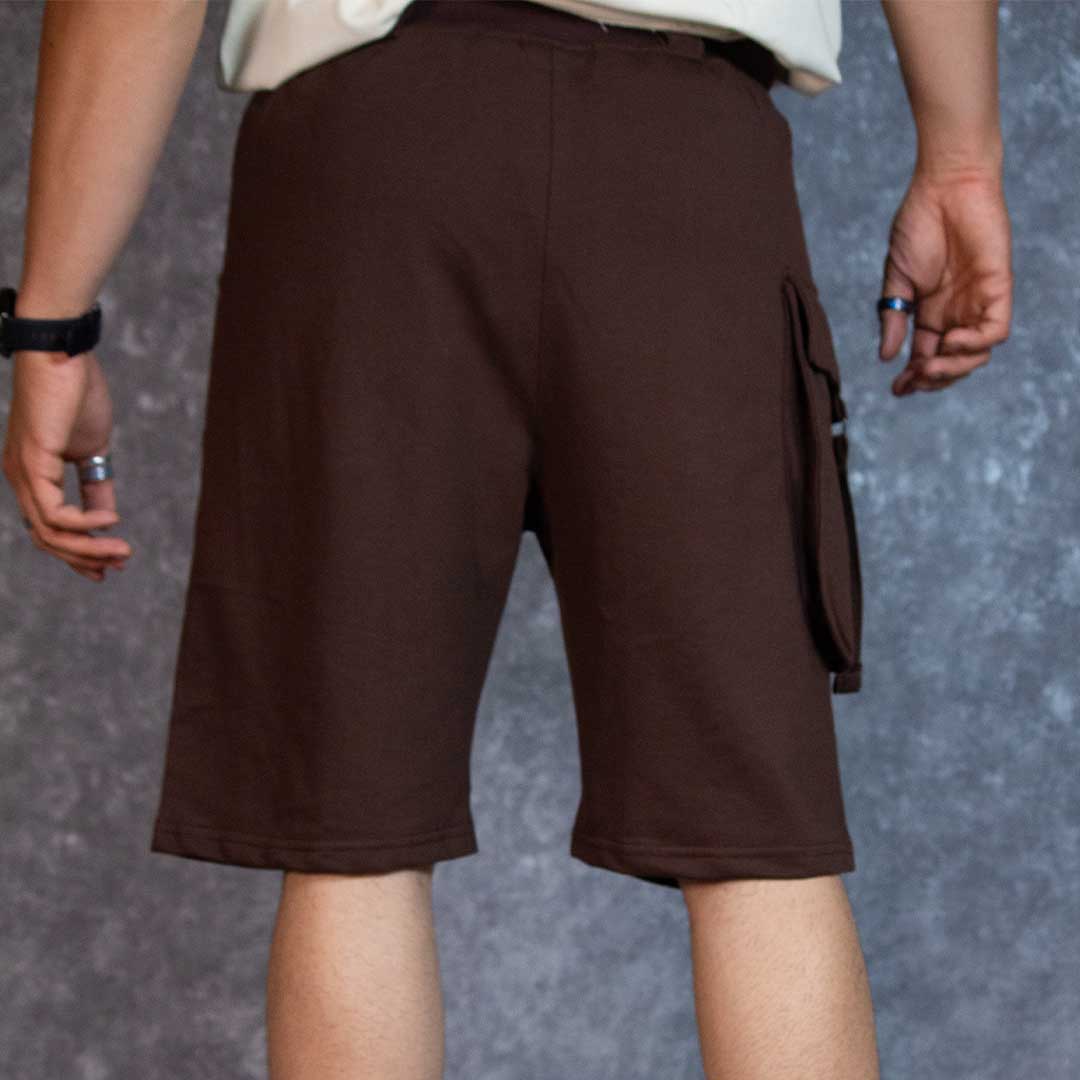 UTILITY BROWN SHORTS