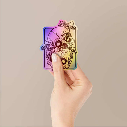 Skull Mushroom Holographic Stickers | STICK IT UP