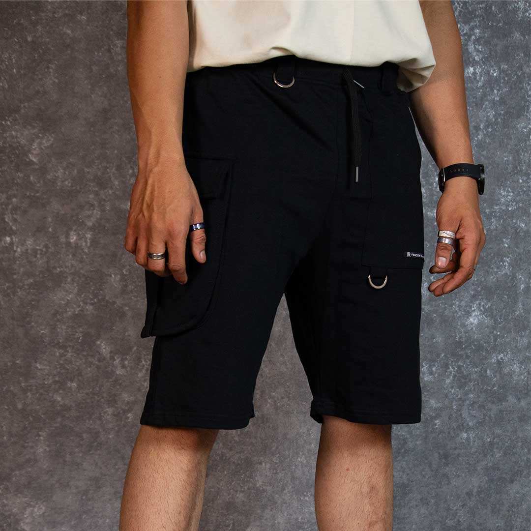 UTILITY BLACK SHORTS