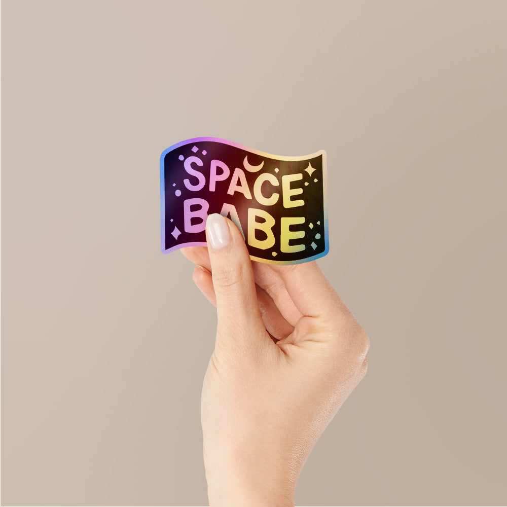 Space Babe Holographic Stickers | STICK IT UP