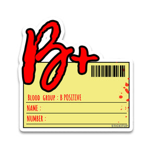 B Plus Bumper Sticker