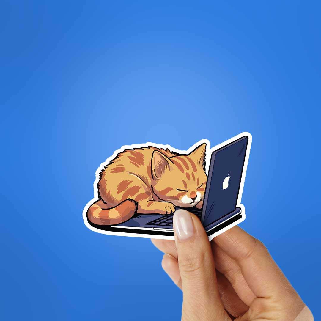 Working Cat Sticker