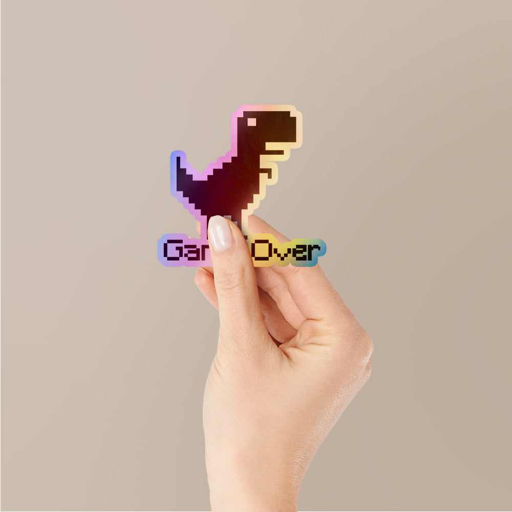 Game Over Holographic Stickers | STICK IT UP