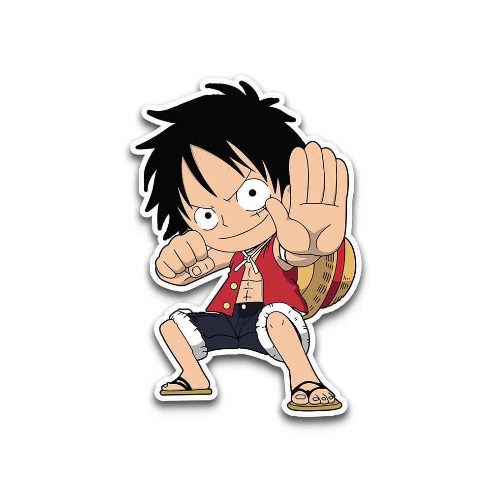 Luffy Punch Bumper Sticker | STICK IT UP