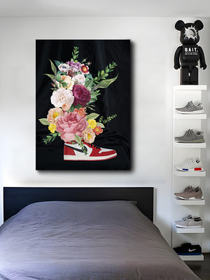 Sneaker Blooming Canvas Art