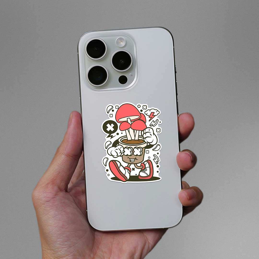 Walking Mushroom Sticker