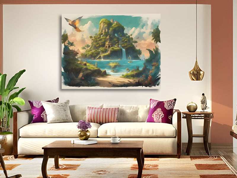 Magical Island Canvas Art