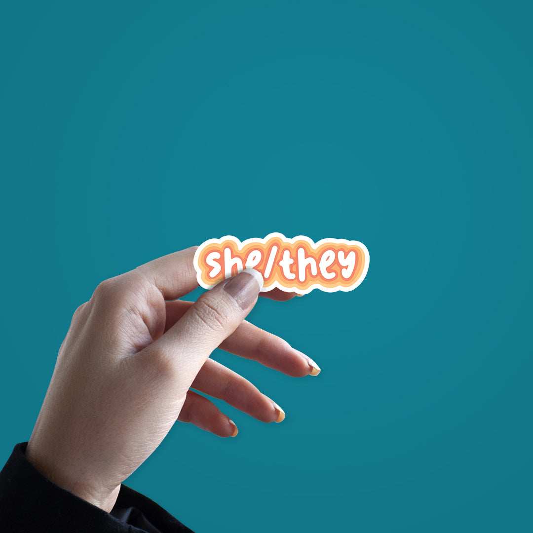 SHE-THEY Sticker