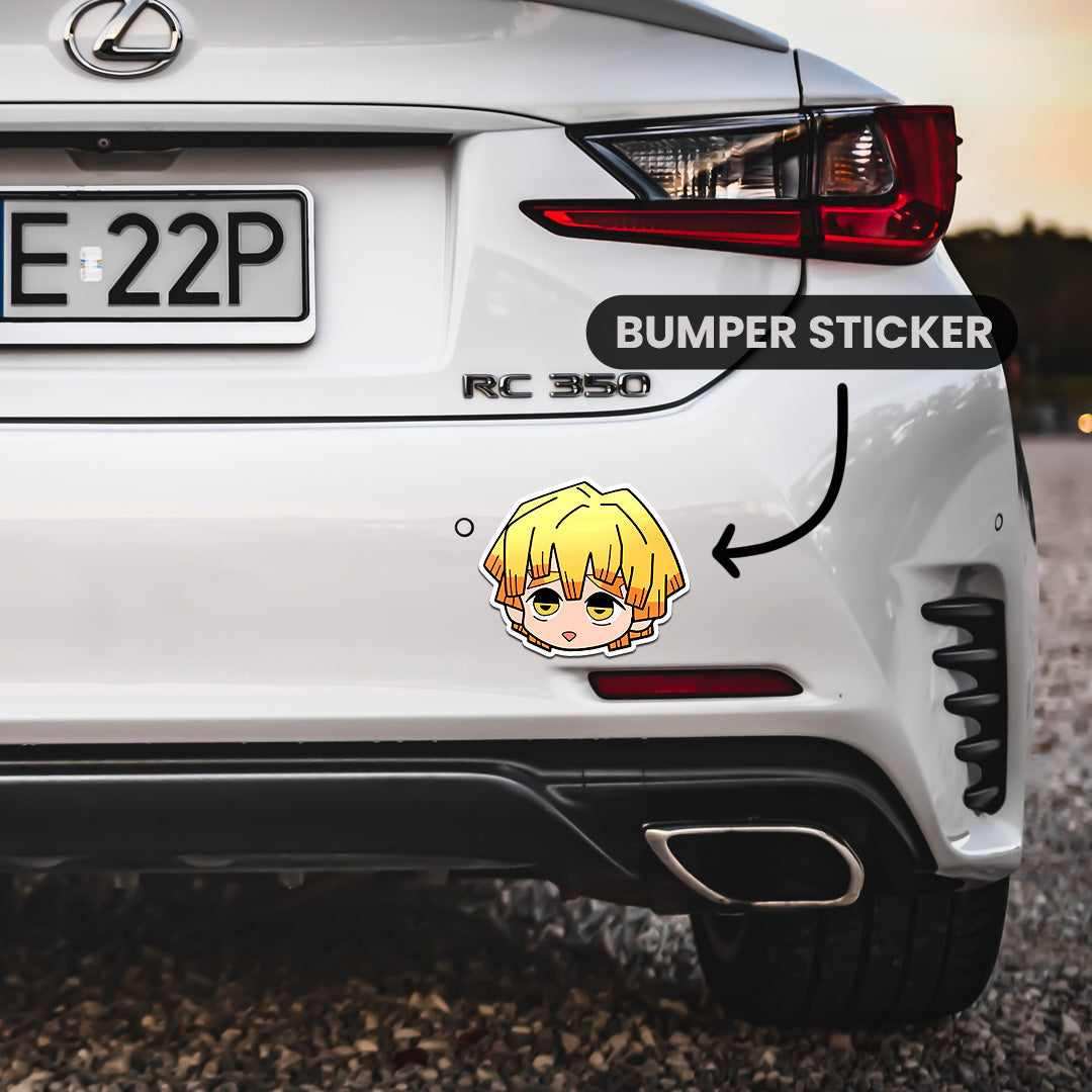 Zenitsu Bumper Sticker | STICK IT UP