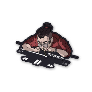 4:20 Music Sticker waterproof vinyl decal for laptop, bike, car & bottle