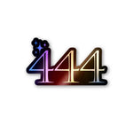 444 Holographic Stickers waterproof vinyl decal for laptop, bike, car & bottle
