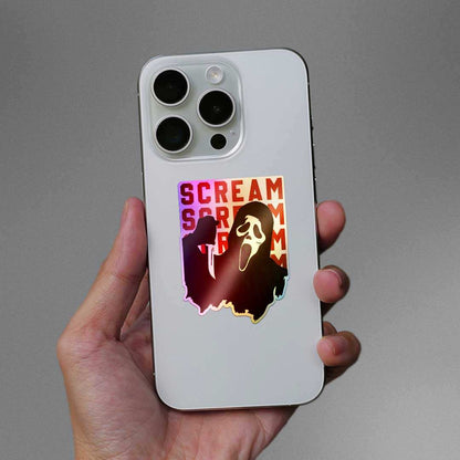 Scream Holographic Sticker