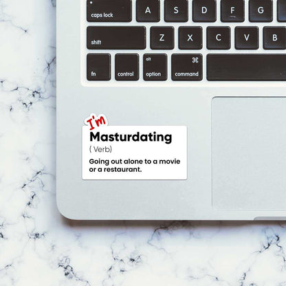 I M Masturdating  Sticker