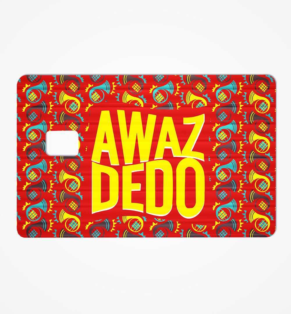 Awaz Dedo credit card skin | STICK IT UP