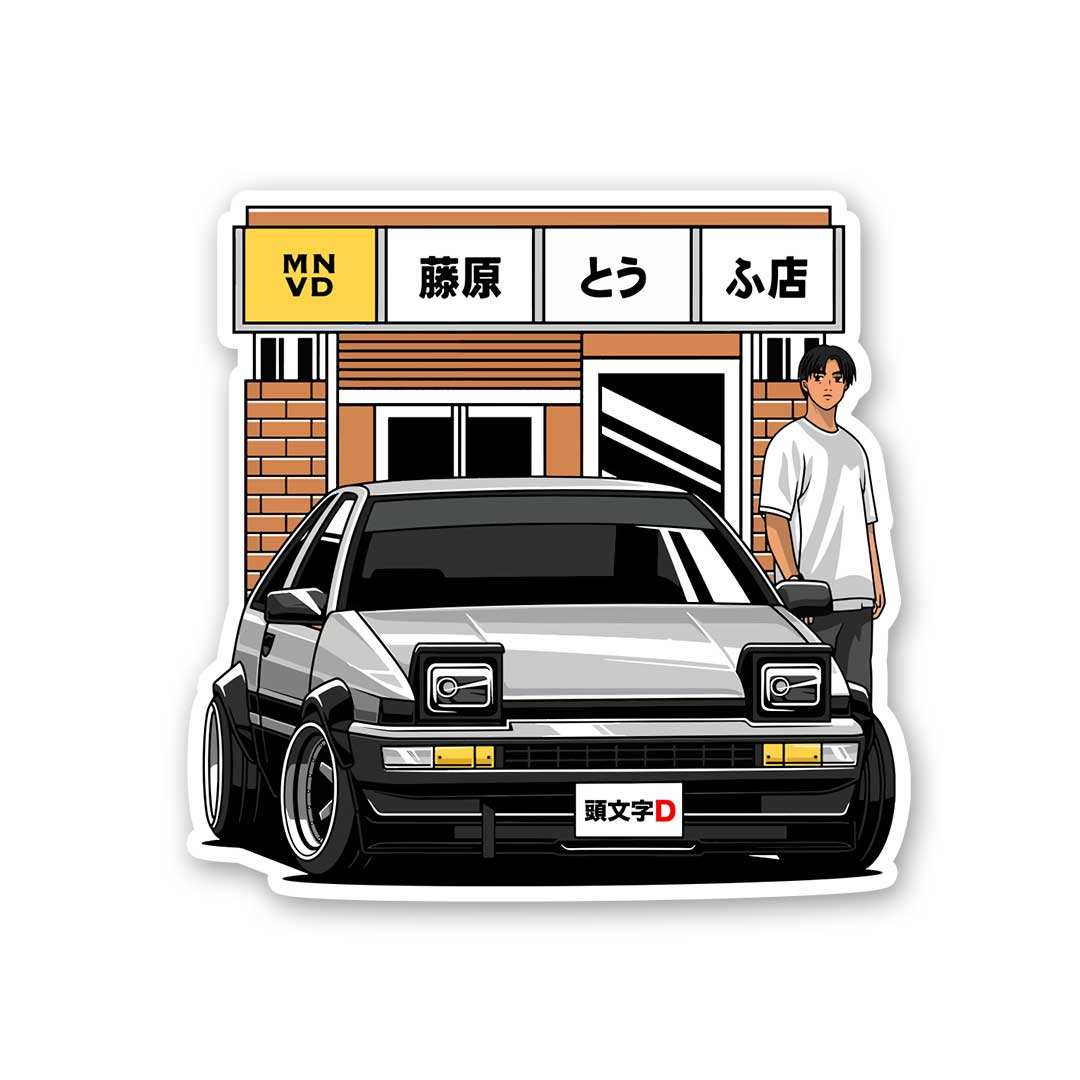 Initial D Sticker