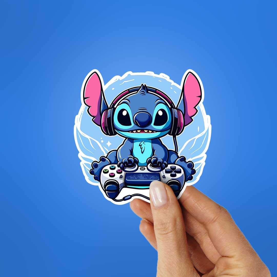 Stitch Gamer Sticker