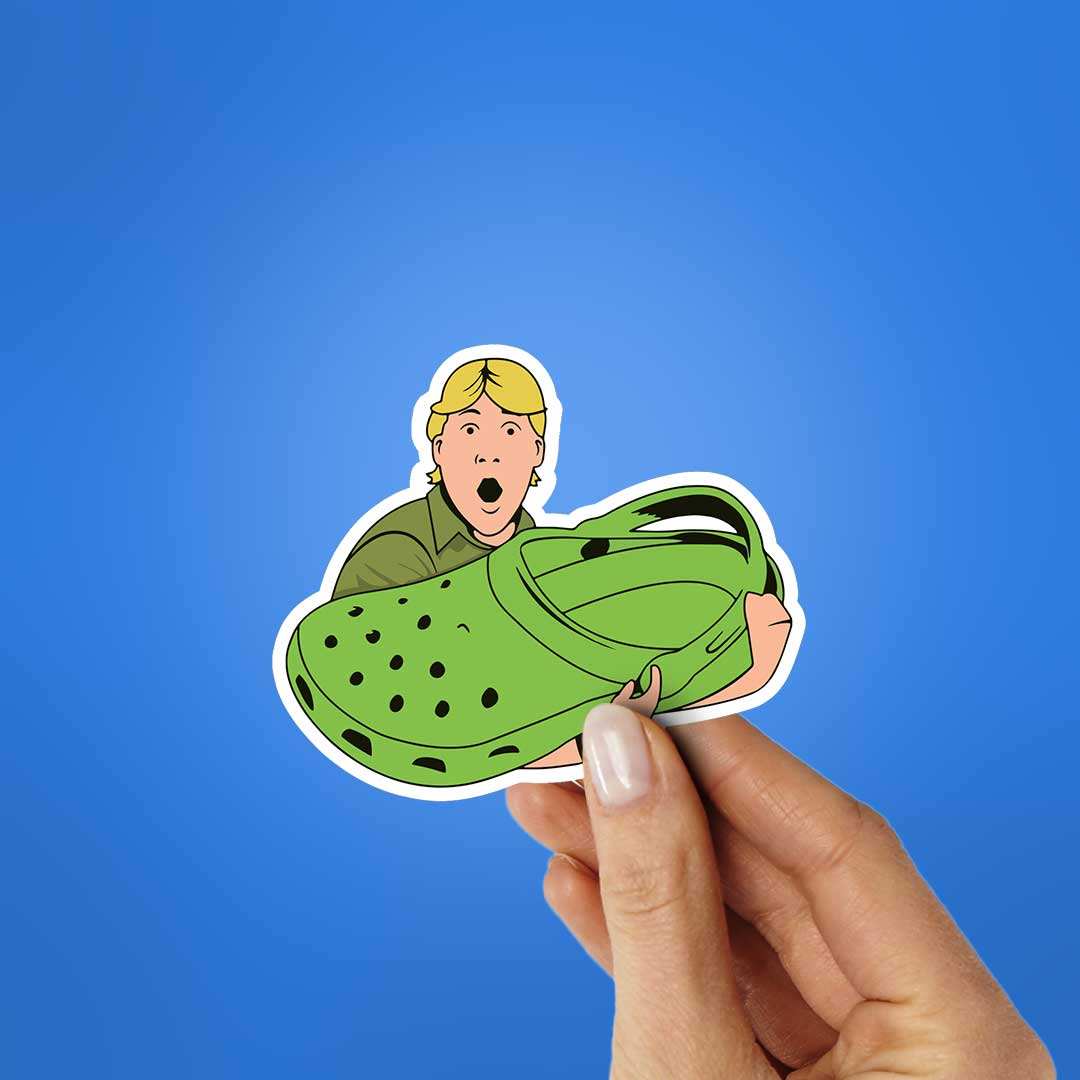 Green Crocs Sticker