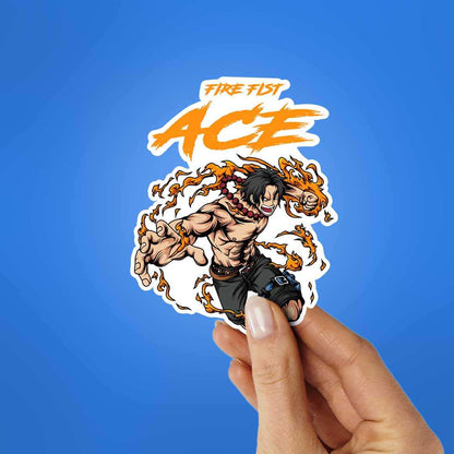 Ace Fire Fist Sticker