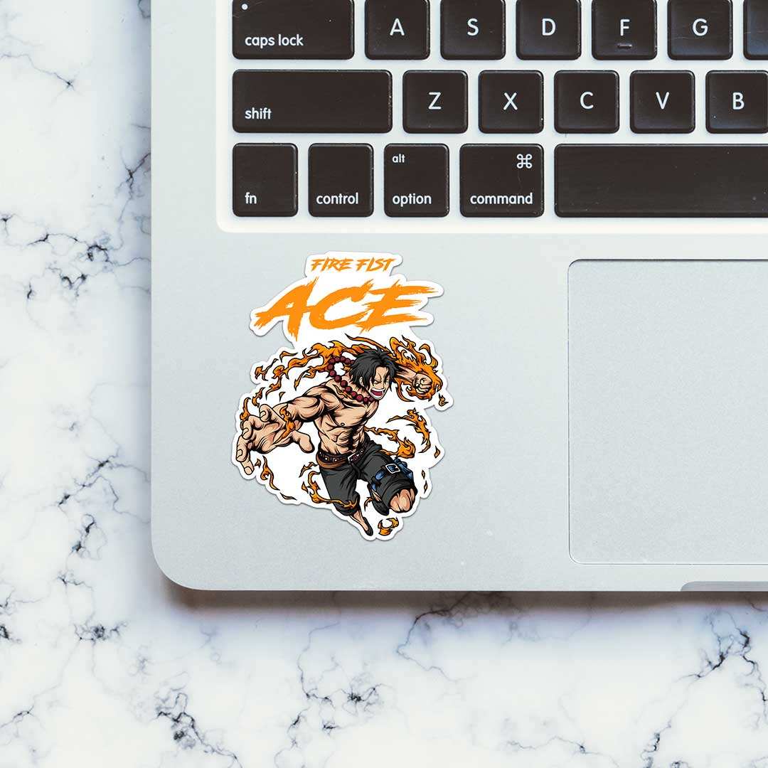 Ace Fire Fist Sticker