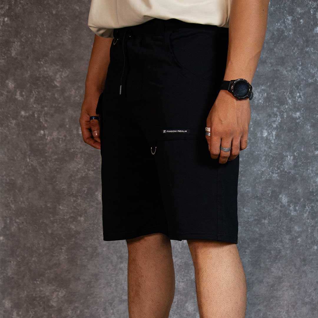 UTILITY BLACK SHORTS