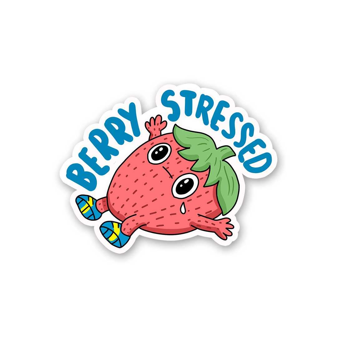 Berry Stressed Sticker