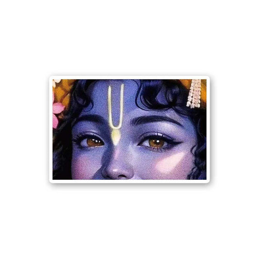 Krishna Eyes Sticker