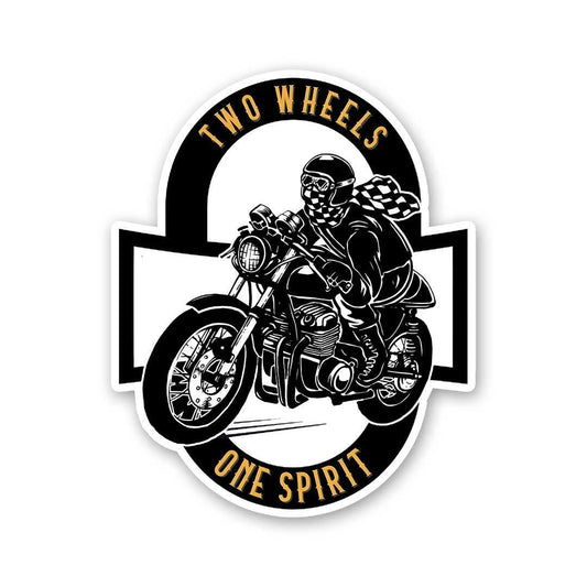 Two Wheels One Spirit Sticker