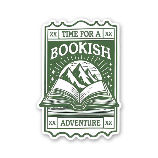 Time For A Bookish Advanture Sticker