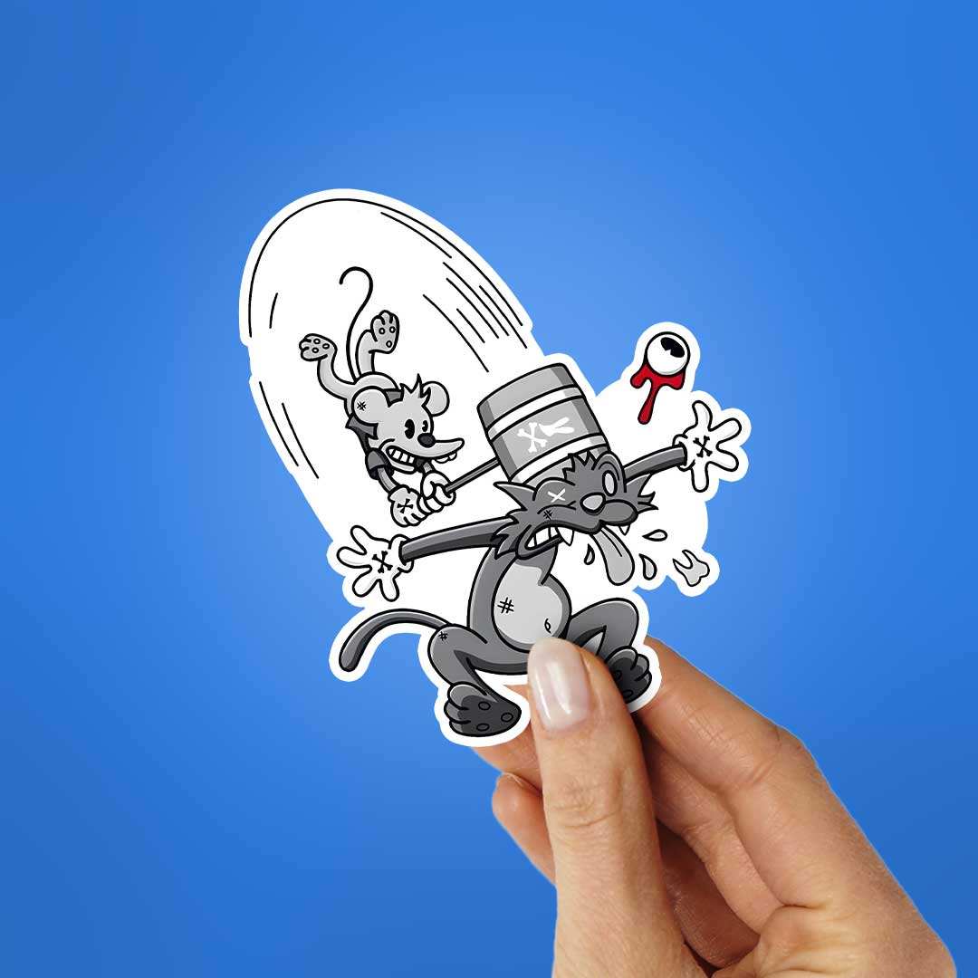 The Itchy & Scratchy Sticker