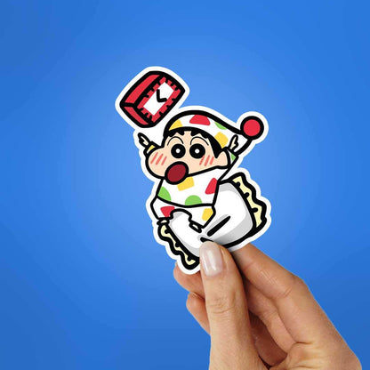 Awake Shinchan Sticker