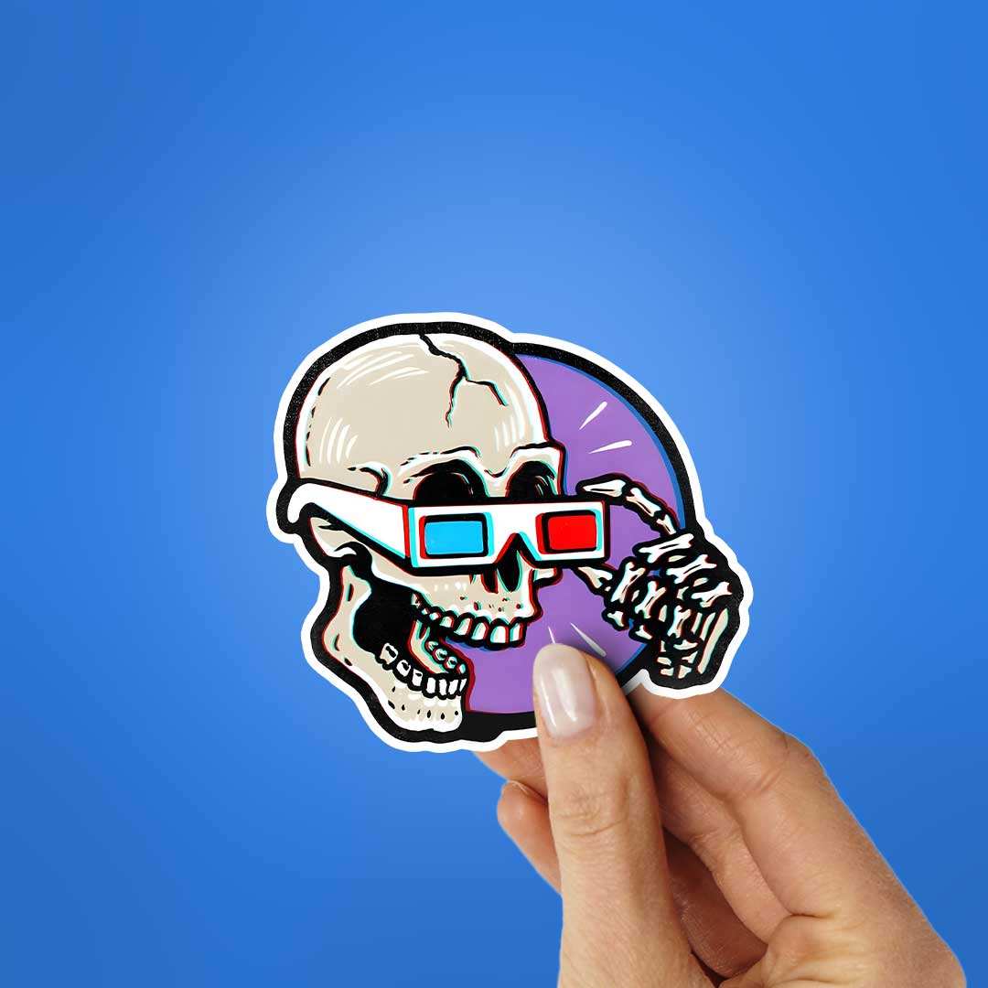 Cool Skull Sticker