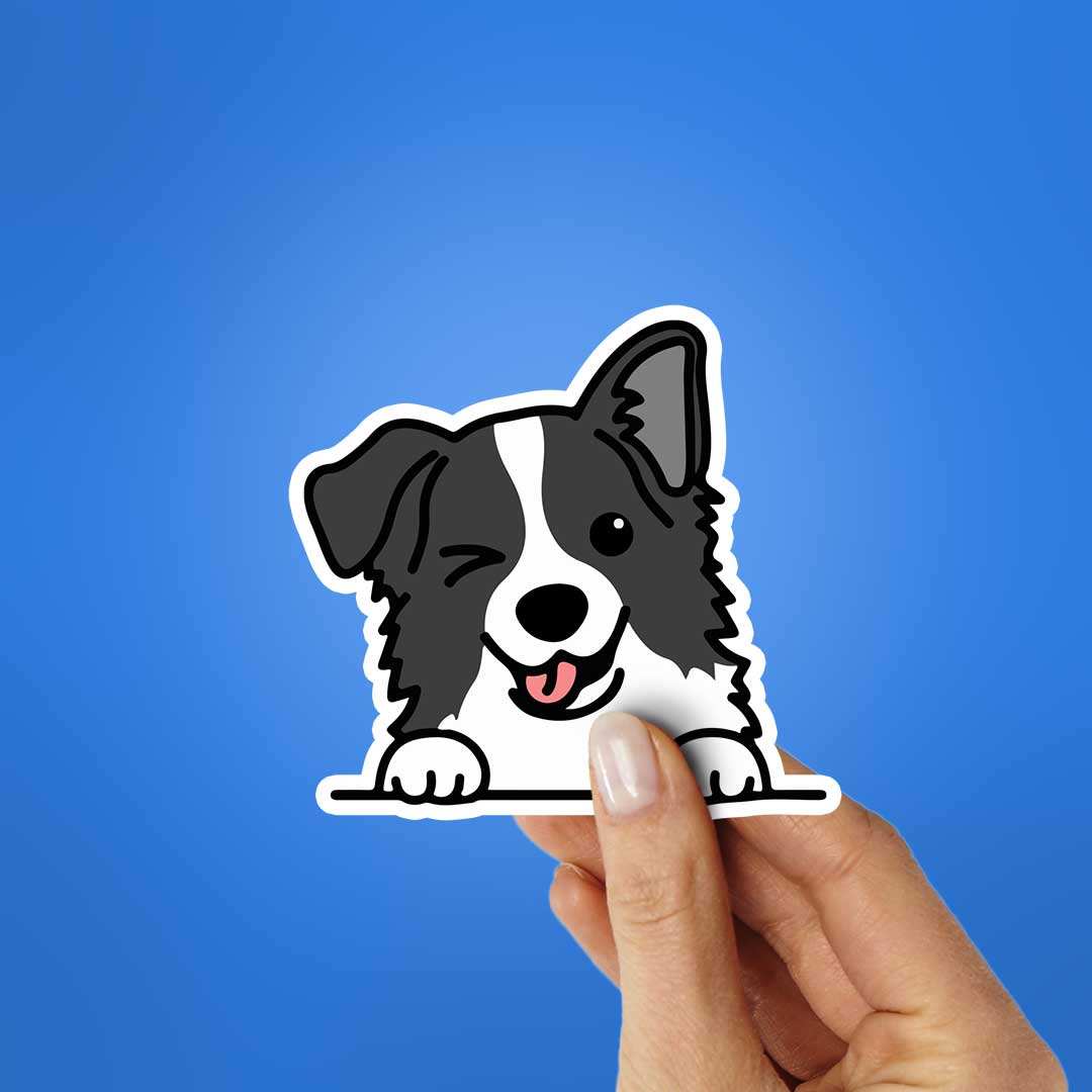 Grey puppy Sticker