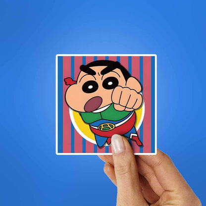 Shinchan Action Kamen Sticker