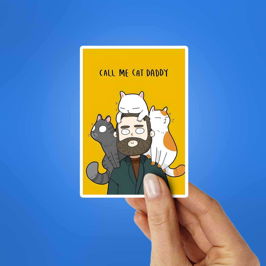 Call Me Cat Daddy Sticker