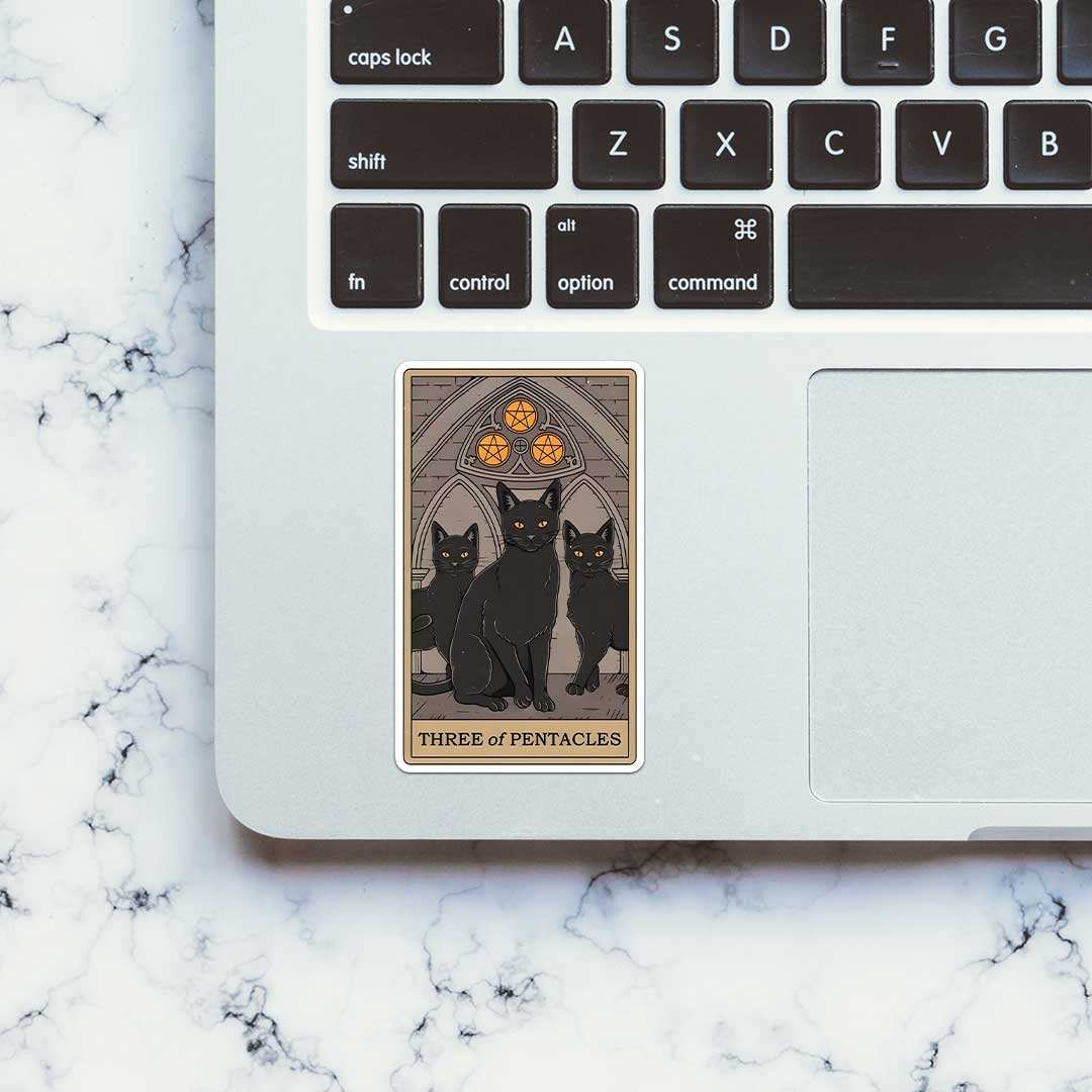 Three Of Pentacles Sticker