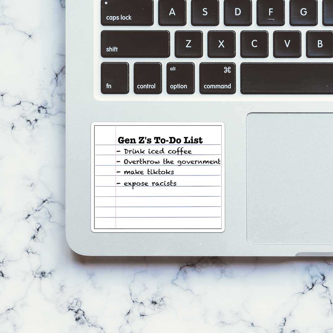 Genz's To Do List Sticker