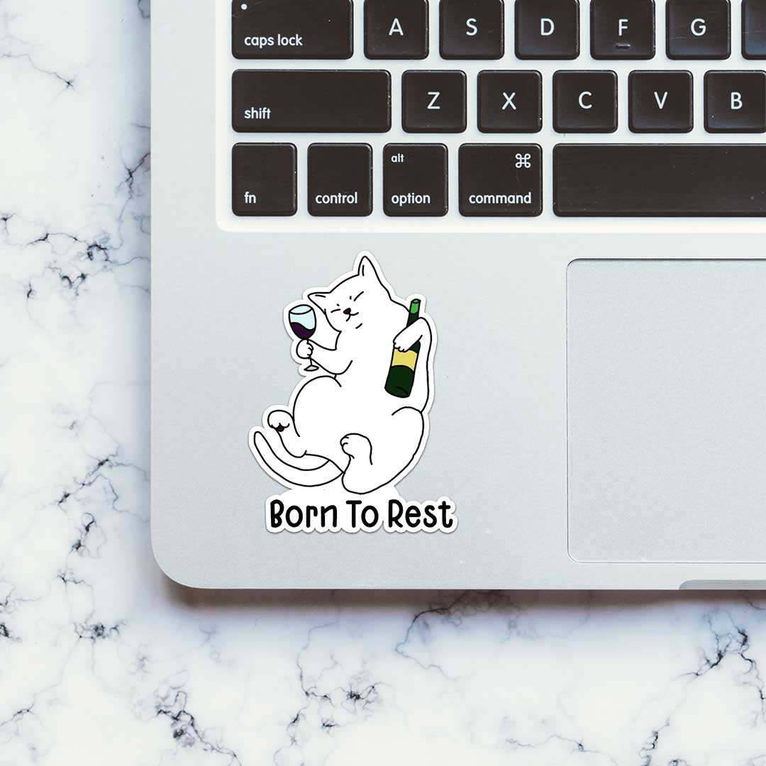 Born To Rest Sticker