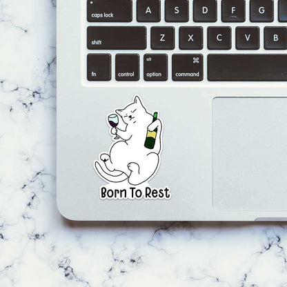 Born To Rest Sticker