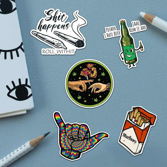 Trippy Sticker Pack [5 sticker] | STICK IT UP