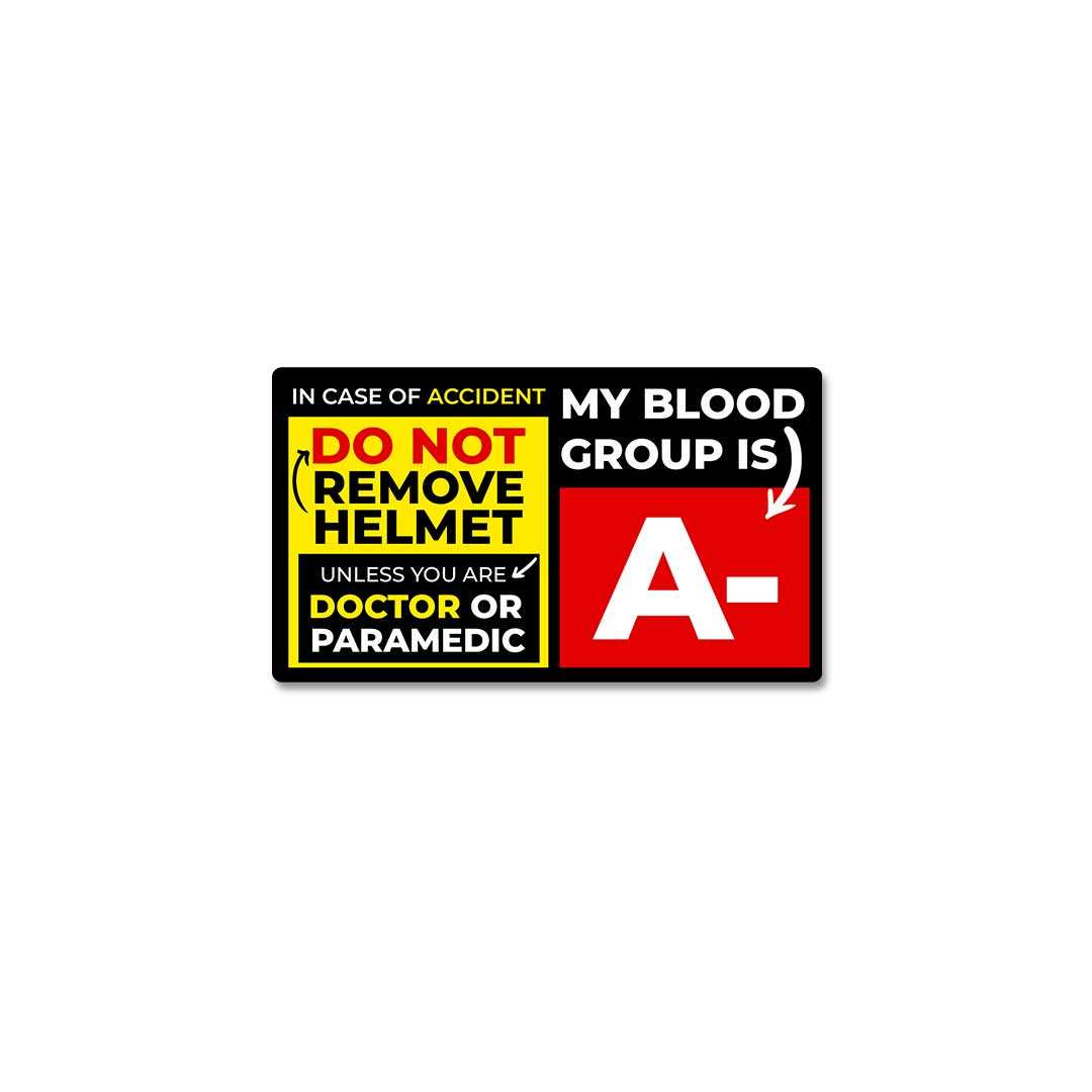 A Negative Sticker waterproof vinyl decal for laptop, bike, car & bottle